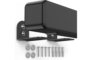 HomeMount Soporte de pared universal para barra de sonido – Soporte de barra de sonido ajustable para la mayoría de barras de sonido de TV