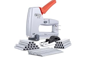 Tacwise 1765 Z5-53 Heavy Duty 5-in-1 Metal Staple Nail Gun with 4000 Staples, 2000 Nails and Staple Remover, Uses Type 13, 53 and 71 Staples, Type 18G Nails and 180 Headless Pins