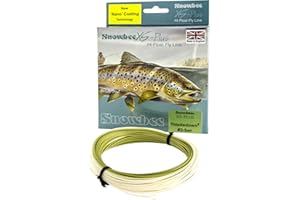 Snowbee XS‑Plus Thistledown 2 Fly Line, 90 ft Floating, Olive/Buckskin, Single‑Weight for #1/4, #2/5 & #5/7 Rods, Ultra‑Thin Profile for Stealth Presentation