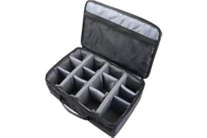 HMF 18442-02 torba na aparat fotograficzny, walizka na aparat fotograficzny, pojedyncze ścianki działowe, refleks, 44 x 28 x 18 cm, czarna