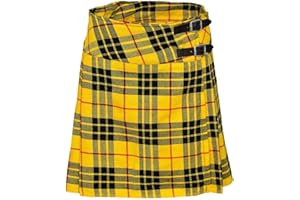 SHYNE KILTS U.K Lewis MacLeod Women's Knee-Length Kilt Skirt 20 Inch Length Plaid Pleated Kilts
