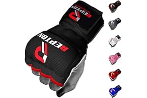 REPTON FITNESS GEARS Boxing Hand Wraps Quick 100cm Long Wrist Straps Inner Gloves Boxing for Hand Protection Elasticated, Padded Fist for MMA Martial Arts Combat Gloves for Men Women and Kids