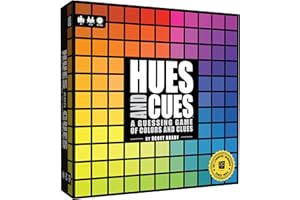 The OP Usaopoly | Hues and Cues Board Game in English for the Whole Family | Party Game for 3-10 Players | Vibrant Boards of Colours | Connect 480 Colours
