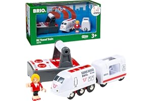 BRIO World 33510 IR Express Reisezug - Elektrische Lokomotive mit Fernsteuerung - Zubehör- Kleinkindspielzeug empfohlen ab 3 Jahren