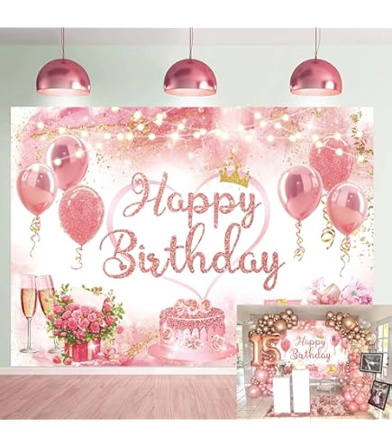 Banderole Joyeux Anniversaire Marine et Or 5mètres