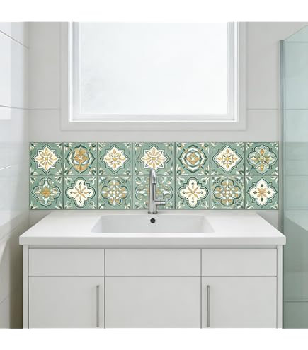 20 Autocollants Muraux Dauphins En Vinyle - Pour Carrelage Salle De Bain Ou Cuisine, Motif Bleu