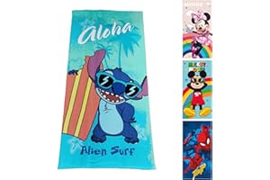 ASDITEX S.L. Toalla DE Playa Licencia - Stitch, 070x140 cm.