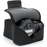 USA Gear Custodia per Fotocamera Digitale DSLR - Custodia per Fotocamera SLR con Protezione in Neoprene, Cinghia per Cintura 