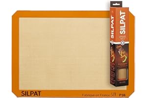 Silpat Tapis de Cuisson Silicone - Cuisson Parfaite, Pratique - Plaque Patisserie, Cuisine Reutilisable - Protection Four - Accessoire Professionnel, Fabrication Française - 42x29 cm