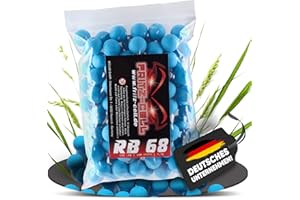 Fritz-Cell - Juego de 100 Balas de Goma RB Cal.68 compatibles con T4E HDS68, Color Azul