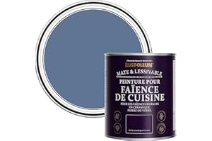 Rust-Oleum Peinture Bleue Résistante à l'eau pour Faïence de Cuisine, Finition Mate - Rivière Bleue 750ml