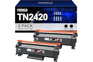 KEENKLE TN2420 TN-2420 Compatible pour Brother TN2410 TN-2420 TN-2410 pour DCP-L2530DW MFC-L2710DN HL-L2310D MFC-L2730DW MFC-L2750DW HL-L2350DW MFC-L2710DW DCP-L2550DW DCP-L2510D (2 Noir)
