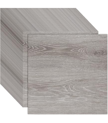 CYEER 20 stuks, 30 x 30 cm, pvc-vloertegels, zelfklevend, wit, vinylvloer, zelfklevend, badkamer, zelfklevende vloertegels voor keuken, woonkamer, badkamer (wit