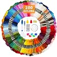 Kit De Fils à Broder 100 Couleurs – Parfait Pour Point De Croix, Bracelets Brésiliens Et Loisirs Créatifs – 8 Mètres Par écheveau