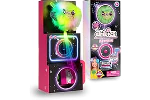 CHIBIES Boom Box - Billi | Cute Fluffy Party Pets That Flash to the Beat of Music | Interactive Animal Soft Toy Characters