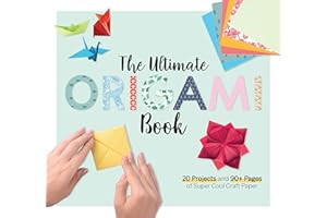 The Ultimate Origami Book: 20 Projects and 184 Pages of Super Cool Craft Paper (Fox Chapel Publishing) Step-by-Step Instructions for Fish, Flowers, Boats, Butterflies, Birds, Mount Fuji, and More