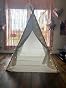 Tipi Enfant Avec Lumières - Tente Jeu Intérieur Extérieur, Maison De Jeu Portable Pour Filles Et Garçons (Blanc)