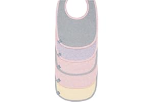 LÄSSIG Baby Kleinkind Lätzchen Set (5 St.) Klettverschluss Baumwolle wasserdicht/Value Pack Bib