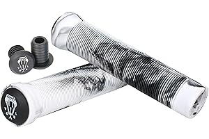 VOKUL Handlebar Grips for Pro Sunt Scooter BMX/MTB Bike with Handlebar Ends - Soft TRP Grips Length 150MM Non-Slip Rubber Hand Grip Comfortable, 2PCS