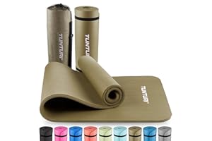 ‎TUNTURI Tunturi Gymnastikmatte, Fitnessmatte extra dick, rutschfest, Yogamatte, 180x60x1,5cm
