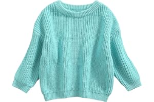L&ieserram Baby Girl Boy Knitted Jumper Sweater Newborn Kids Long Sleeve Knitwear Toddler Casual Top Clothes Children's Pullover Outfit Autumn Winter 0-5 Years