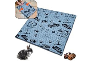 NEO SOLVO Tapis Qui remplace la Litière pour Lapin et Cochon d'Inde - 105cm x 105cm - Modulable et Plable pour Toutes Les Cages - Absorbant Confortable - Facile à Nettoyer - Parfait Enclos 3x3