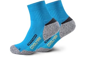 Piarini Coolmax 2 pary skarpet trekkingowych na lato, krótkie, oddychające, zapobiegające powstawaniu pęcherzy i posltert, skarpety trekkingowe na zewnątrz, dla kobiet i mężczyzn, rozm. 35-38 do 47-50
