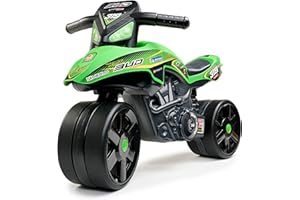 FALK - Draisienne Moto Bud Racing - Verde - Ruote larghe sicure - Da 2 anni - 40% plastica riciclata - Made in France - 502BR