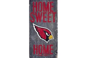 Fan Creations Arizona Cardinals Schild Home Sweet Home, 15,2 x 30,5 cm