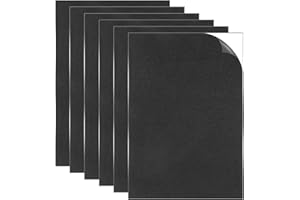 LIQWEI Selbstklebende Schaumstoffplatte, Moosgummi Selbstklebend Platten, 6 Stück Eva Schaumstoff Platten Rutschfeste Schaumstoffmatte für Möbel Schmuckkästchen Bastelarbeiten (300 * 210 * 3mm)