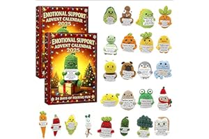 MRGIINR Emotional Support Advent Calendar 2025, 24 Days Christmas Advent Calendar with 24 Unique Emotional Support Tools, 2D Acrylic Design, for Loved Ones of All Ages (2pcs)
