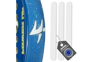 PH PRO HEAT Padelschlägerschutz, transparent, rau, Schutzband für Padelschläger, mehrlagig, aus Silikon, transparent.