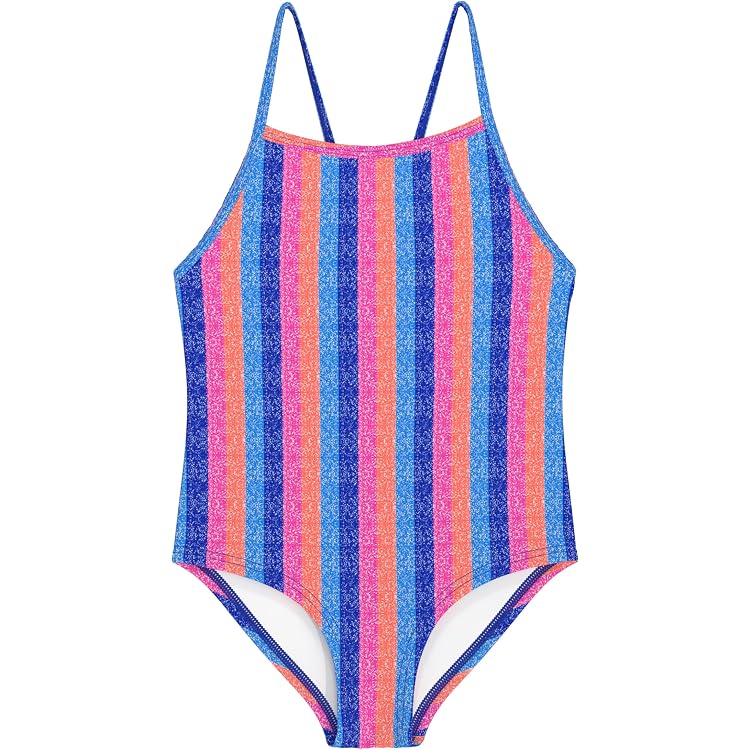 Maillot De Bain 1 Pièce Fille Avec Bretelles Volantées - Séchage Rapide 3-10 Ans