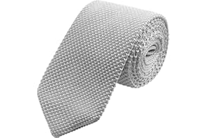 WANYING Uomo 7cm 2,75" Cravatta Ristretto Lavorata a Maglia Skinny Stretta Sottile Cravatta a Maglia Stile Retrò Vintage Sporty Casual Business Da lavoro Basic per Gentlemen