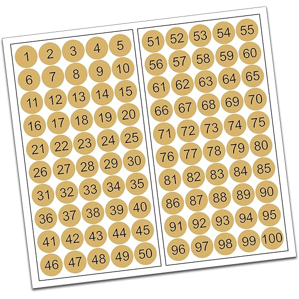 PATIKIL 001 To 300 Number Stickers 0.6x0.4 Inch, PVC Oval Self-Adhesive Numbered Label For Bar