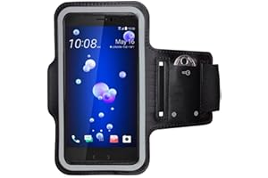 CoverKingz Sportarmband für HTC U11 - Armtasche mit Schlüsselfach HTC U11 - Sport Laufarmband Handy Armband Schwarz