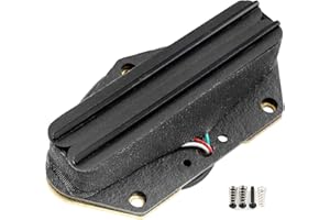 MUSICLILY Artec TRA73 Alnico 5 Hot Rails Przetwornik Humbucker Wielkości Single Coil Bridge Pickup 12K do Gitary Elektrycznej typu Tele, Czarny