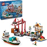 LEGO City Y&uuml;k Gemili Liman 60422-8 Yaş ve &Uuml;zeri &Ccedil;ocuklar i&ccedil;in Yaratıcı Oyuncak Yapım Seti