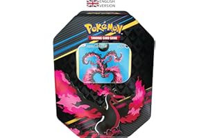 Pokémon TCG: Crown Zenith Tin – Galarian Moltres (1 Foil Card & 4 Booster Packs)
