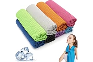 BFSYRR Gym Towel, Cooling Towel, 8 PCS Quick Dry Towels Set with 8 Colors, Lightweight and Absorbent Cooling Towels, Sports Towel for Neck, Yoga, Outdoor, Golf, Running, Hiking, Sports & Camping