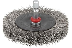 wolfcraft Cepillo de disco de alambre de acero inoxidable I 2711000