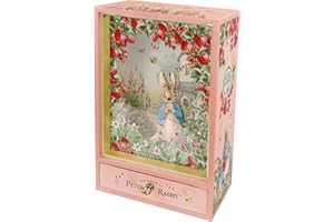 Trousselier Caja de música Peter Rabbit, Madera, Rosa, 13x7x21