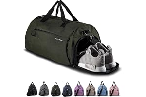 Fitgriff® Sport gymväska för män och kvinnor – med skofack och våtficka – fitnessväska 48 cm x 26 cm x 25 cm [30 liter]