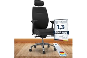 Tapis de Protection de Sol pour sols durs - Neo - Tapis de Chaise de Bureau - Transparent et Semi-Transparent - Épaisseur : 1,5 mm - Plusieurs Tailles au Choix (Transparent, 90 x 150 cm)