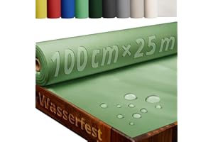 ‎DECOHOMETEXTIL HEIMTEXTILMANUFAKTUR Tischdecke Rolle Tischdeckenrolle Vliesstoff Vlies Salbeigrün 1 x 25 m 80g/m² abwaschbar wasserabweisend