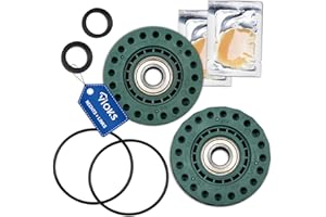 VIOKS Lagerung Set Links + Rechts Ersatz für AEG Elеctrolux Zanussi 4071430963 4071430971 Lagersatz - Waschmaschine Lager inkl. Kugellager, Dichtung, O-Ring, Fett für Toplader Waschmaschine