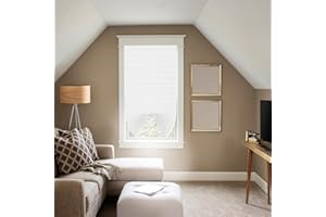 BLINDECOR|Estor Plisado sin Taladrar Velcrado |Plisada BK Basic|Opaco 19 Blanco 90X190|Plisada Opaca para Ventanas