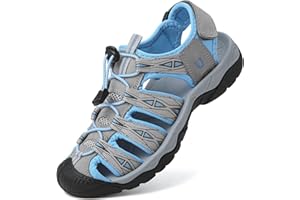 Brfash Sandalias Deportivas Mujer Verano Sandalia de Senderismo Exterior Cerrado Sandalias Trekking Antideslizantes Casual Zapatos de Montaña Sandalias de Playa