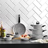Sch&auml;fer Dark Storm YY Cookware Set 12 Pieces-Grey