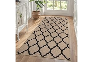 ‎TUKDAK TUKDAK Weben Teppich Läufer Flur rutschfest 80x150cm, Waschbar Küchenteppich, Flurläufer Modern, Teppichläufer, Küchenläufer, Flur Teppich, Flurteppich für Küche, Eingang, Wohnzimmer, Korridor